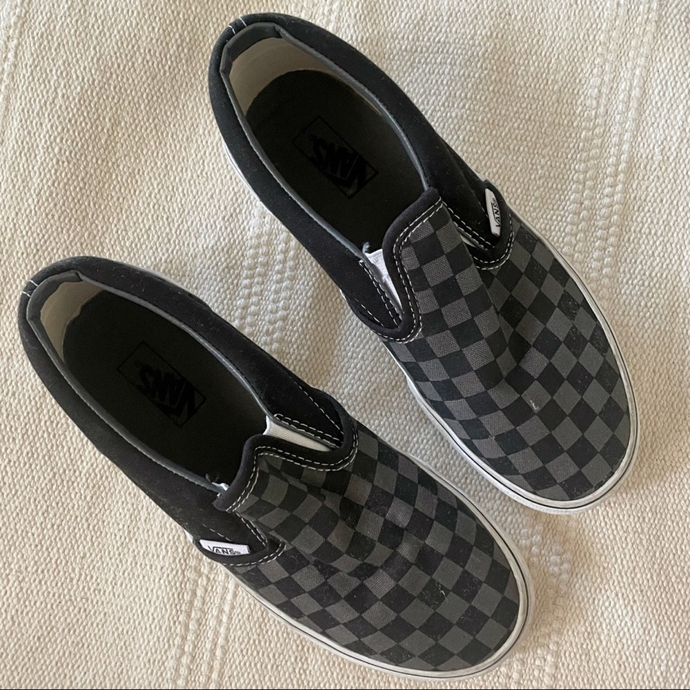 Vans Checkered Print Slip Ons